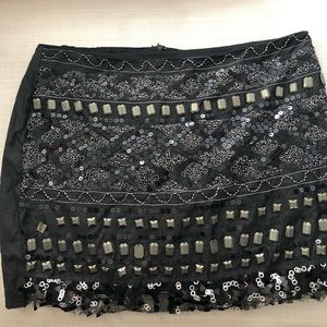 Beaded Mini Skirt